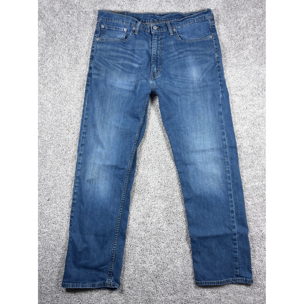 Levis 505 Regular Fit Jeans Mens Classic Blue Denim 36x32 (35x31 Measured)‎